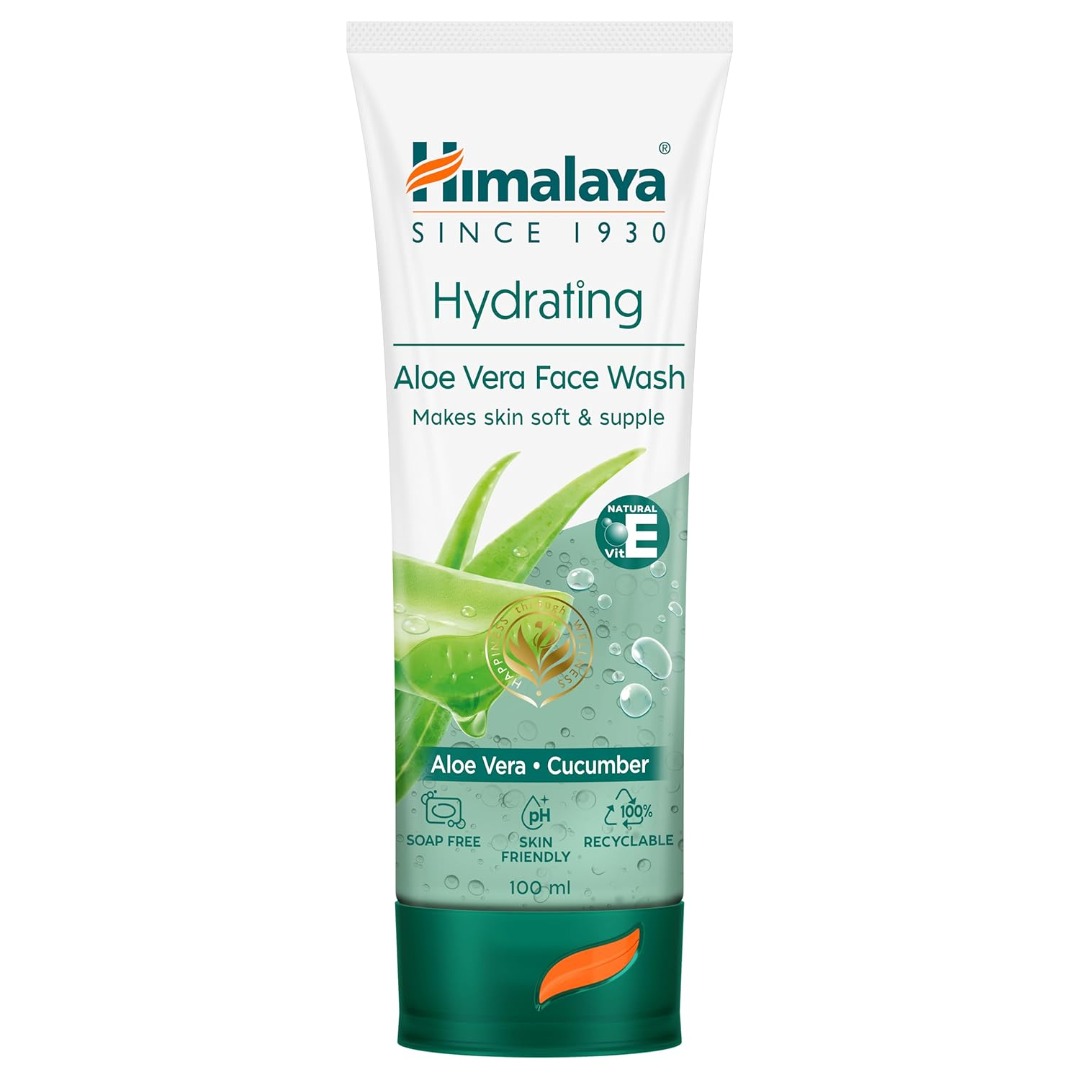 Himalaya Herbals Moisturizing Aloe Vera Face Wash Cream, 100ml