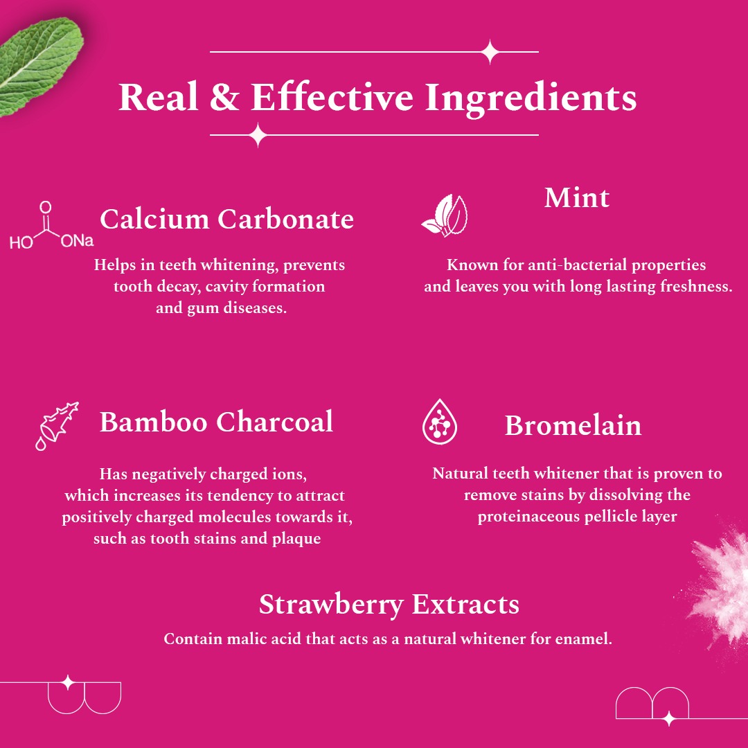 Perforacare Charcoal Teeth Whitening Powder (Pack of 2)