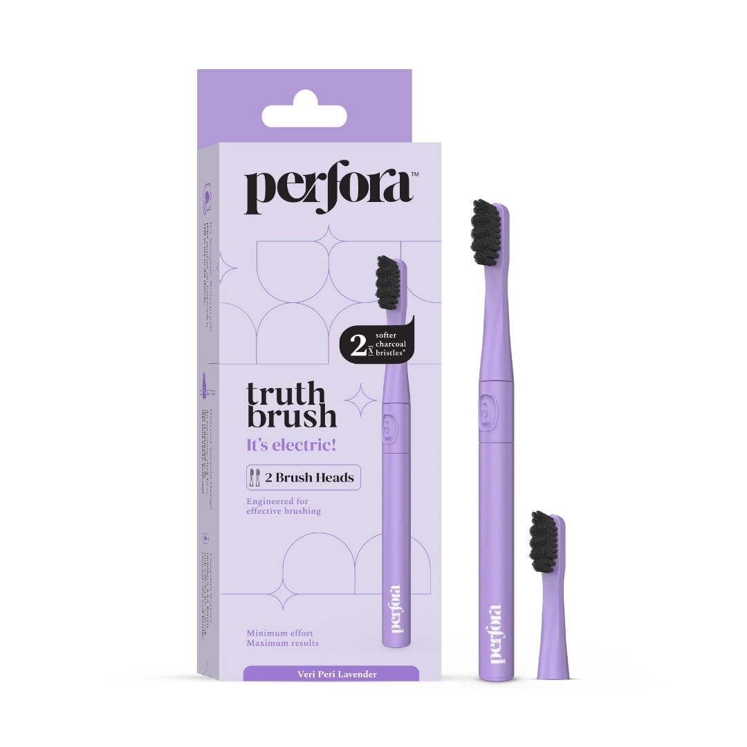 Perforacare Electric Toothbrush - M001 - Battery Operated - Very Peri Lavender