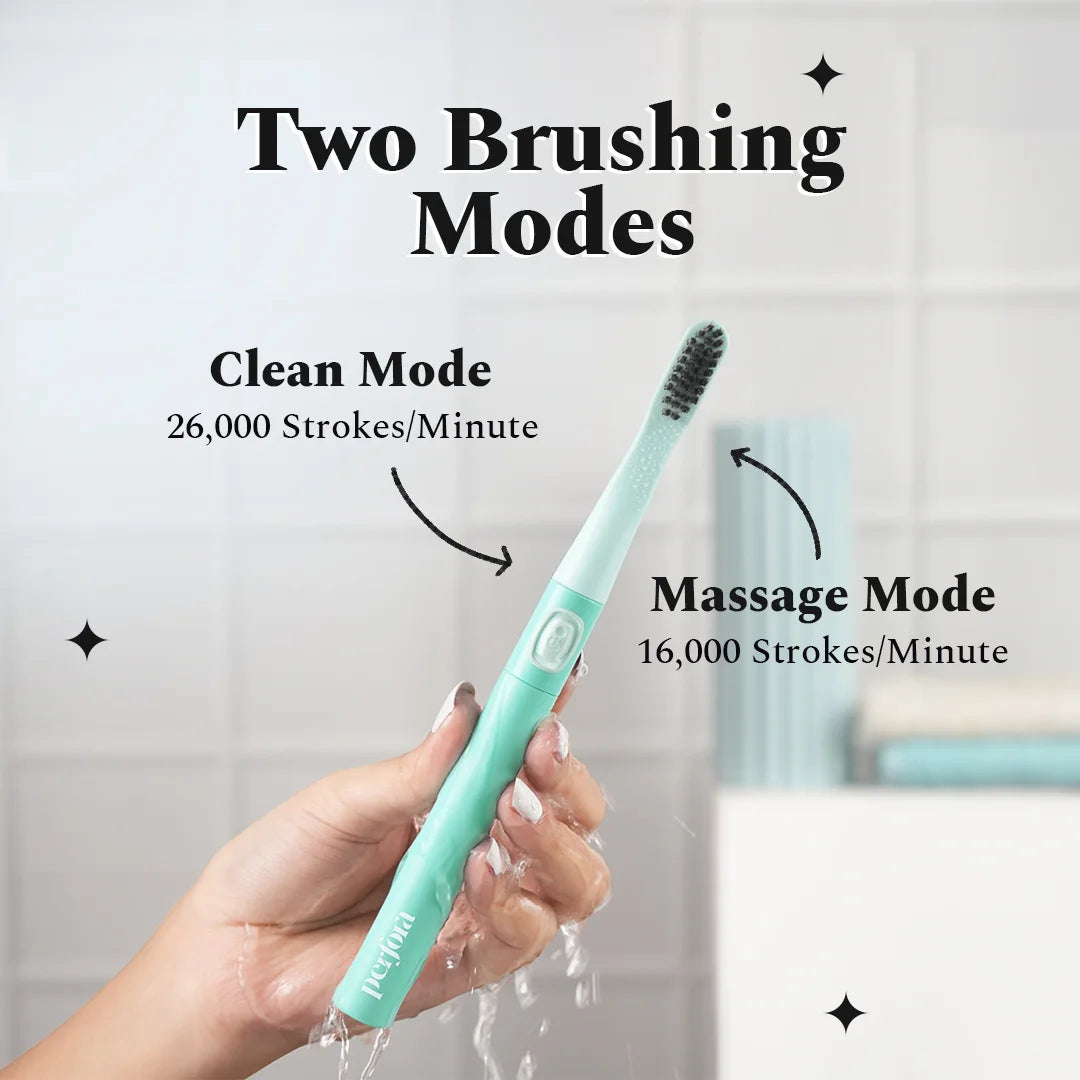 Perforacare Electric Toothbrush - M001 - Battery Operated - Very Peri Lavender