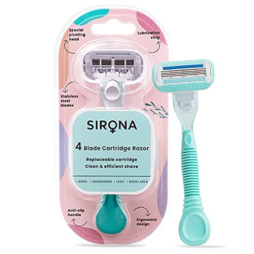 Sirona 4 Blade Resuable Cartridge Razor (Pack Of 1) Sirona 4 Blade Resuable Cartridge Razor (Pack Of 1)