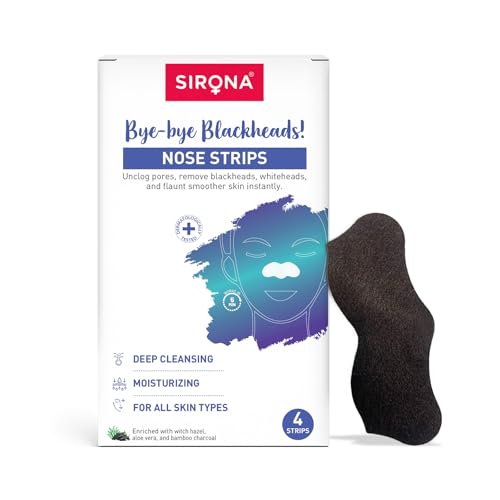 Sirona Bamboo Charcoal Nose Strips (Pack Of 4) | Wom