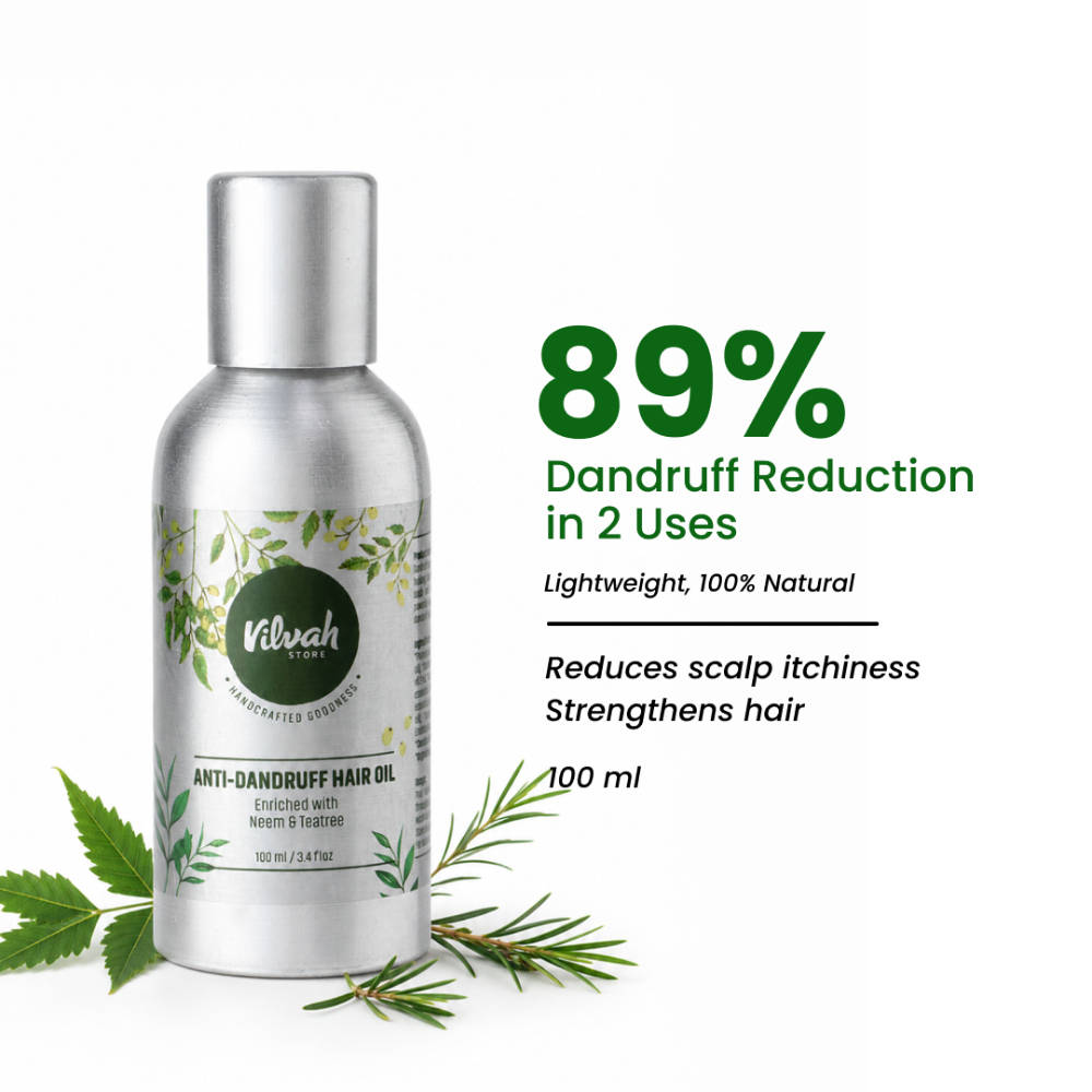 Vilvah Herbal Shampoo for Dandruff Control | Neem, T
