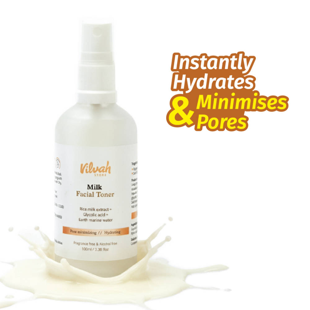 Vilvah Milk Face Combo | Milk Drops Brightening Seru