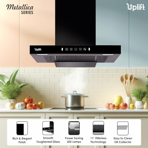 Uplift 60 cm 1350 CMH Filterless Autoclean Kitchen Chimney