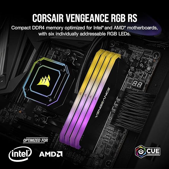 Corsair Vengeance RGB RS 8GB DDR4 DRAM 3200MHz C16 Memory Kit