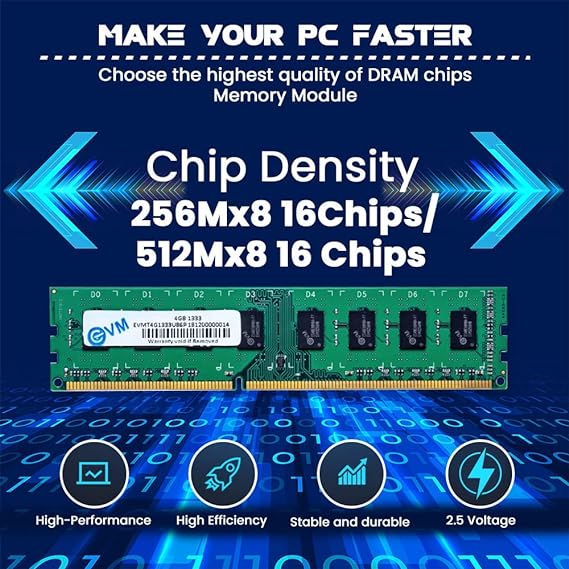 EVM 4GB DDR3 Desktop RAM 1333MHz Long DIMM Memory
