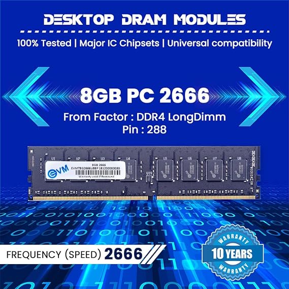 EVM 8GB DDR4 2666MHz Desktop RAM