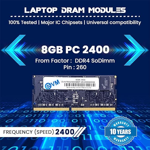 EVM 8GB DDR4 2400MHz Laptop RAM