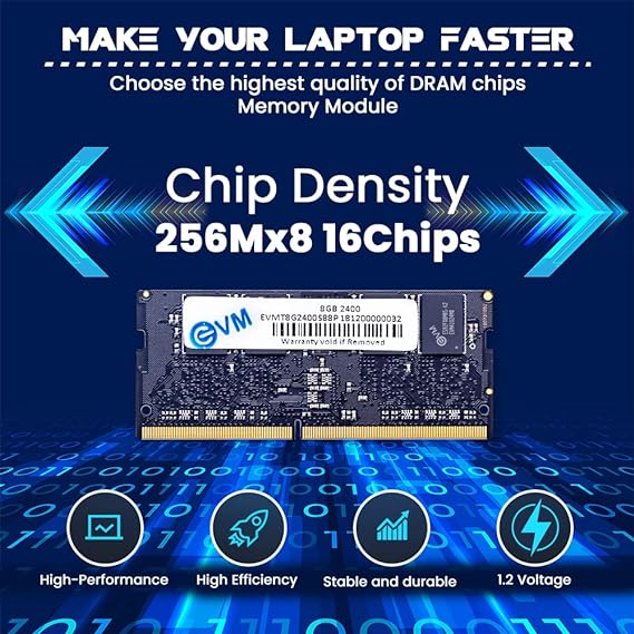 EVM 8GB DDR4 2400MHz Laptop RAM