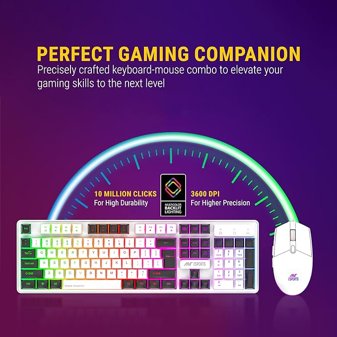 Ant Esports KM1610 Wired LED Keyboard and Mouse Combo