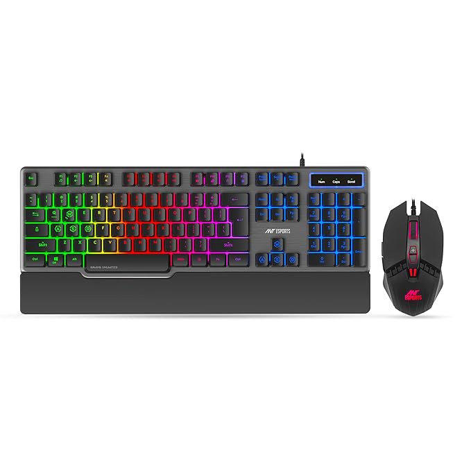 Ant Esports KM500 Pro Backlit Wired Gaming Membrane Keyboard-19 Anti GhostingKeys