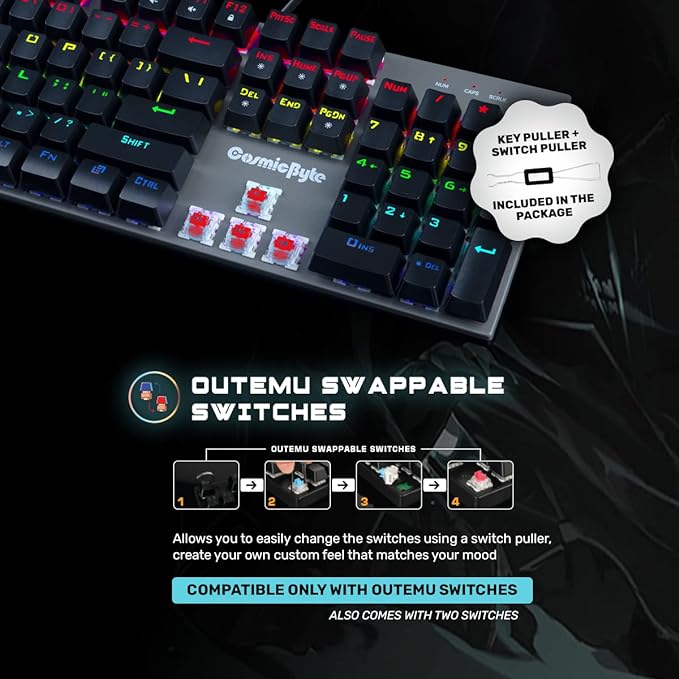 Cosmic Byte CB-GK-28 Vanth Wired Mechanical Keyboard