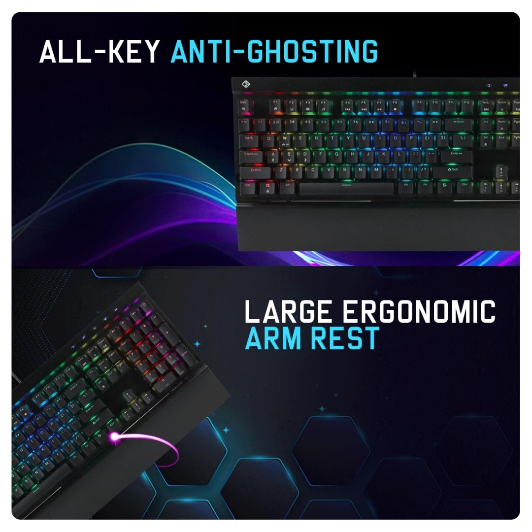 Cosmic Byte CB-GK-29 Black Eye PRO Wired Per Key RGB Mechanical Keyboard
