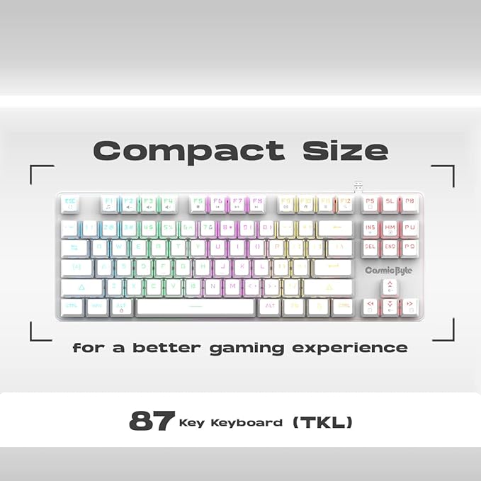 Cosmic Byte CB-GK-37 Firefly Per-Key RGB TKL Wired Mechanical Keyboard