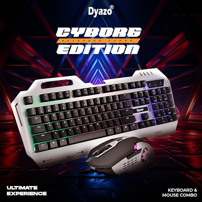 Dyazo Metal Wired Gaming Keyboard & Mouse Combo