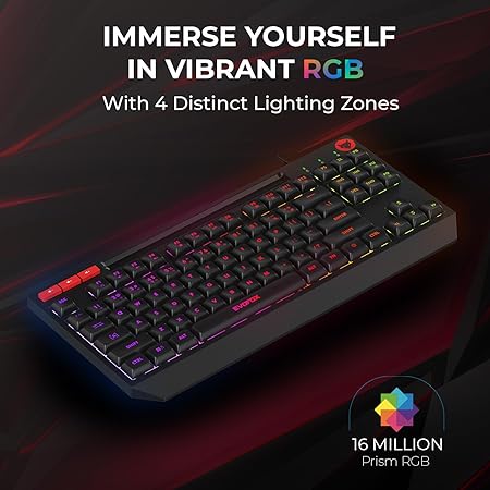 EvoFox Deathray TKL RGB Wired Gaming Keyboard