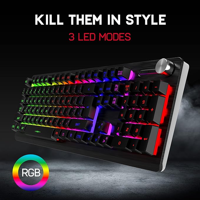 Redgear Mt02 Wireless Keyboard with Led Modes