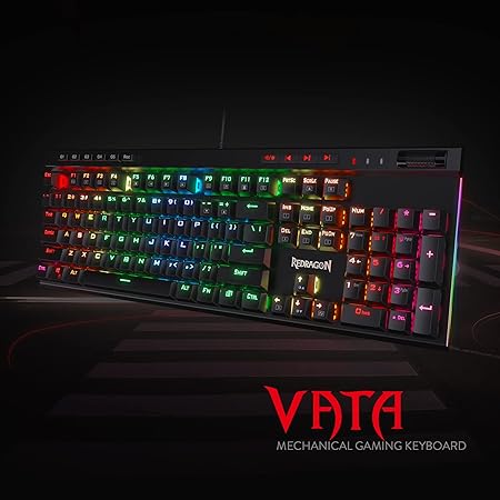 Redragon K580 VATA RGB USB LED Backlit Wired Mechanical Gaming Keyboard