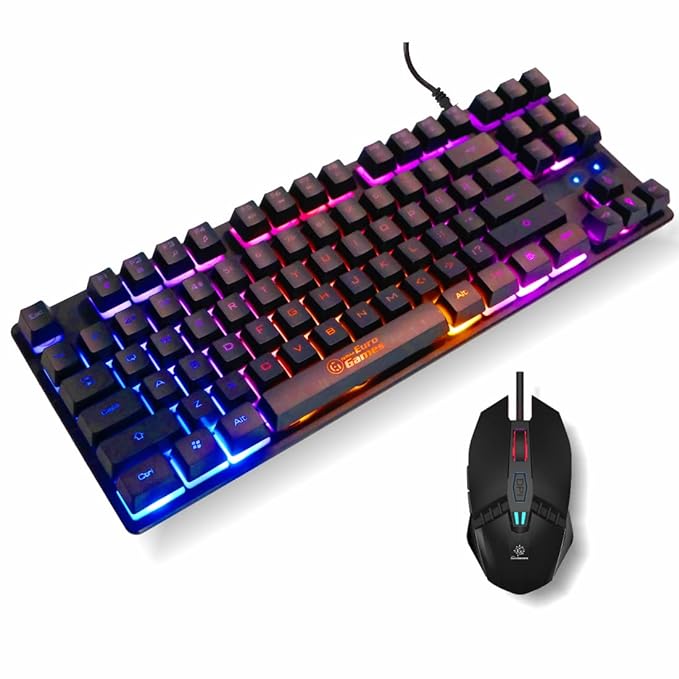 RPM Euro Games Gaming Wired USB Keyboard and Mouse Combo