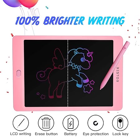 Bestor Portable LCD Writing Tablet (10 inches) Paperless Memo Digital Tablet Pad