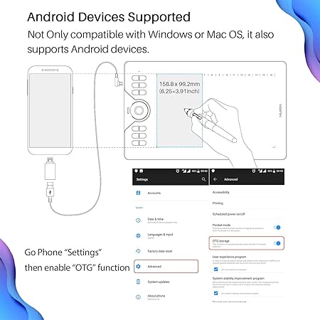 HUION HS610 Drawing Tablet Graphics Digital Tablet