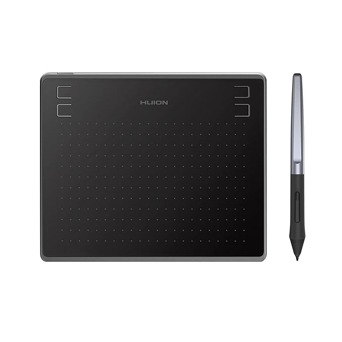 HUION HS64 Graphics Drawing Tablet Battery-Free Stylus