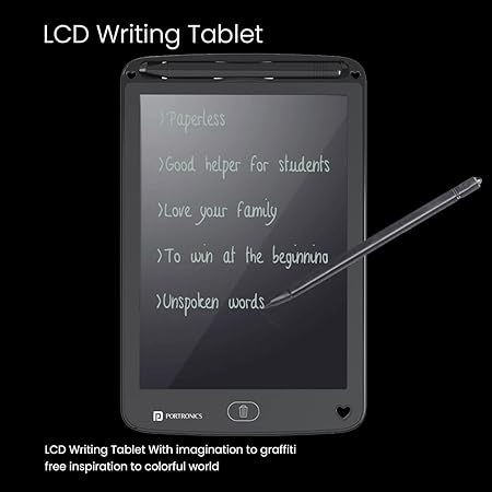 Portronics Ruffpad 12E Re-Writable LCD Writing Pad