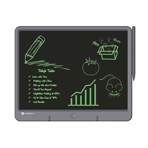 Portronics Ruffpad 15 Re-Writable LCD Screen (15-inch) Writing Pad