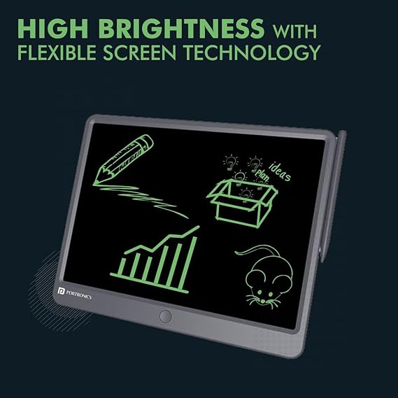 Portronics Ruffpad 15 Re-Writable LCD Screen (15-inch) Writing Pad