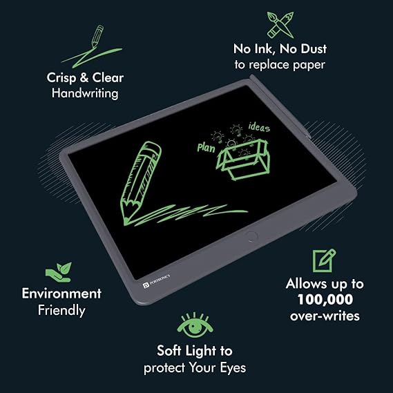 Portronics Ruffpad 15 Re-Writable LCD Screen (15-inch) Writing Pad