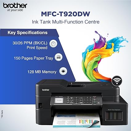 Brother MFC-T920DW All-in One Ink Tank Refill System Printer