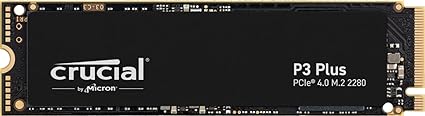 Crucial P3 Plus PCIe 4.0 3D NAND NVMe M.2 Solid State Drive