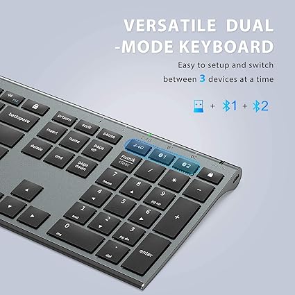iClever DK03 Wireless Keyboard and Mouse