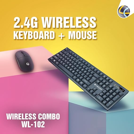 Lapcare WL-102 Wireless Keyboard and High Precision Mouse