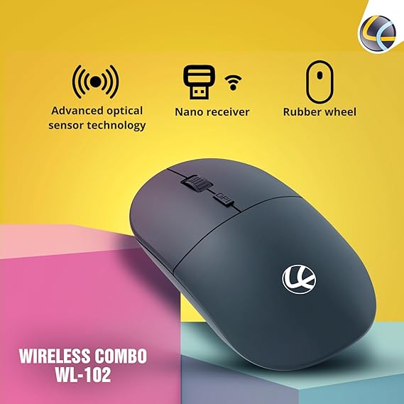 Lapcare WL-102 Wireless Keyboard and High Precision Mouse