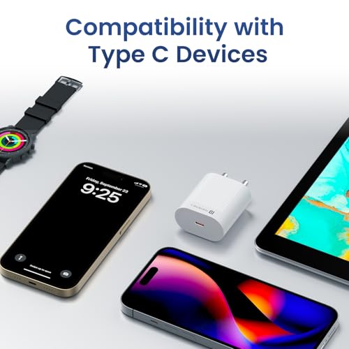 Portronics 45W Adapto 45A Type C Super Fast Charging Adaptor