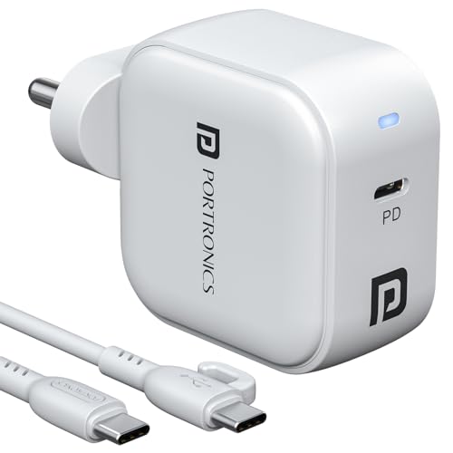 Portronics 45W Adapto 45C Type C SuperFast Charger A