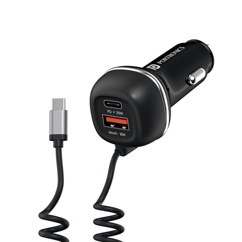 Portronics 71W Car Power 1C Triple Output Fast Car C