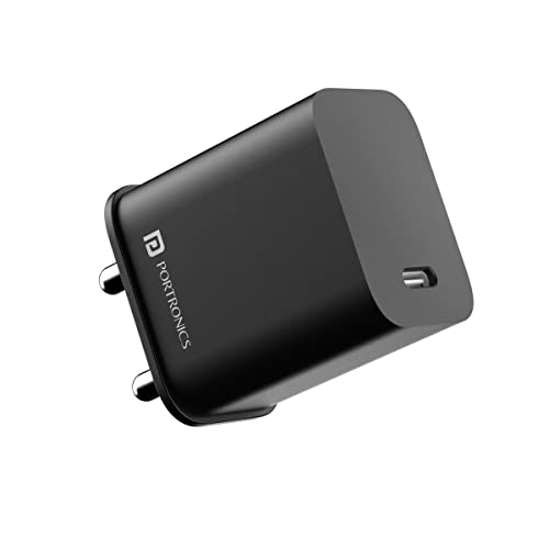Portronics Adapto 20C Type C 20w Adapter for iPhone 
