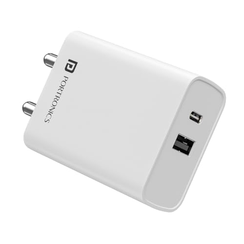Portronics Adapto 70 33W Fast Charger Adapter with D