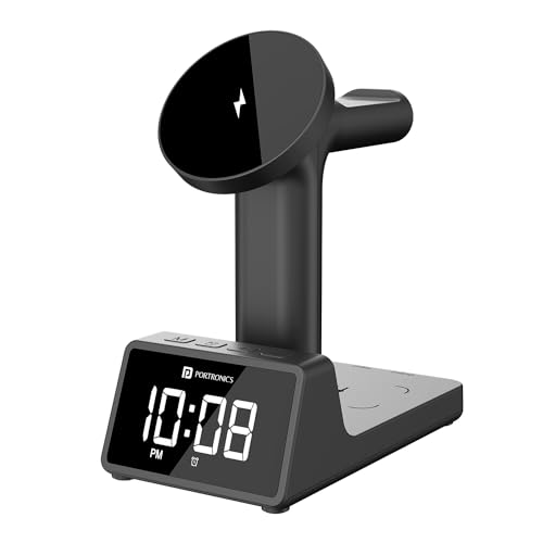 Portronics Bella 2 3 in 1 15W Magnetic Wireless Char