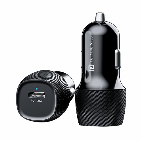 Portronics Car Power 18 Car Charger Adapter