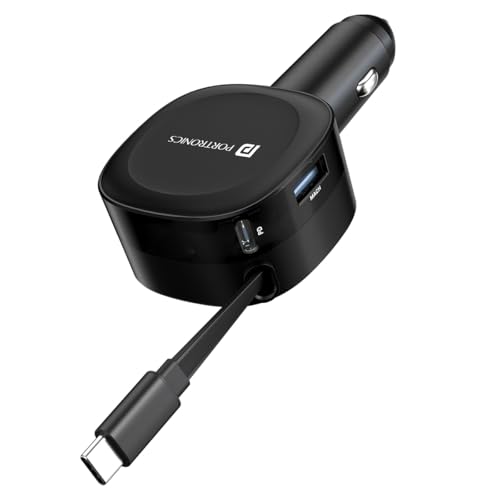 Portronics Car Power Flexo, 3-in-1 60W Car Charger