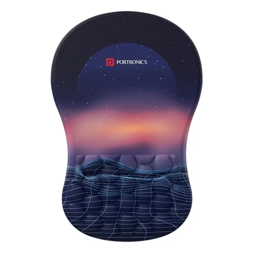 Portronics Comfipad Wrist Rest Mouse Pad with Soft F