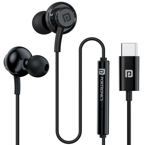 Portronics Conch Gamma C in Ear Type C Wired Earphon