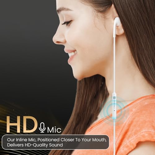 Portronics Conch Theta C in Ear Type C Wired Earphones with in Line HD Mic