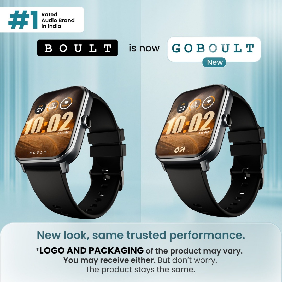 Boult Drift+ Bluetooth Calling, 1.85" HD, 500Nits Brightness, 150+ Watchfaces, SpO2 Smartwatch