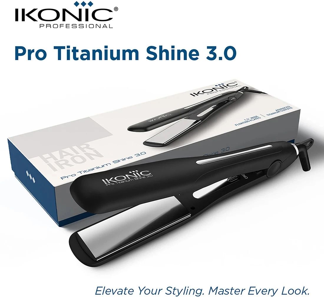 Ikonic Professional IKP-PTS Pro Titanium Shine 2.0 Hair Straightener