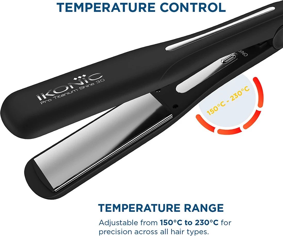 Ikonic Professional IKP-PTS Pro Titanium Shine 2.0 Hair Straightener